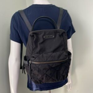 Rosetti Black quilted backpack purse